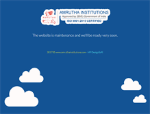 Tablet Screenshot of amruthainstitutions.com